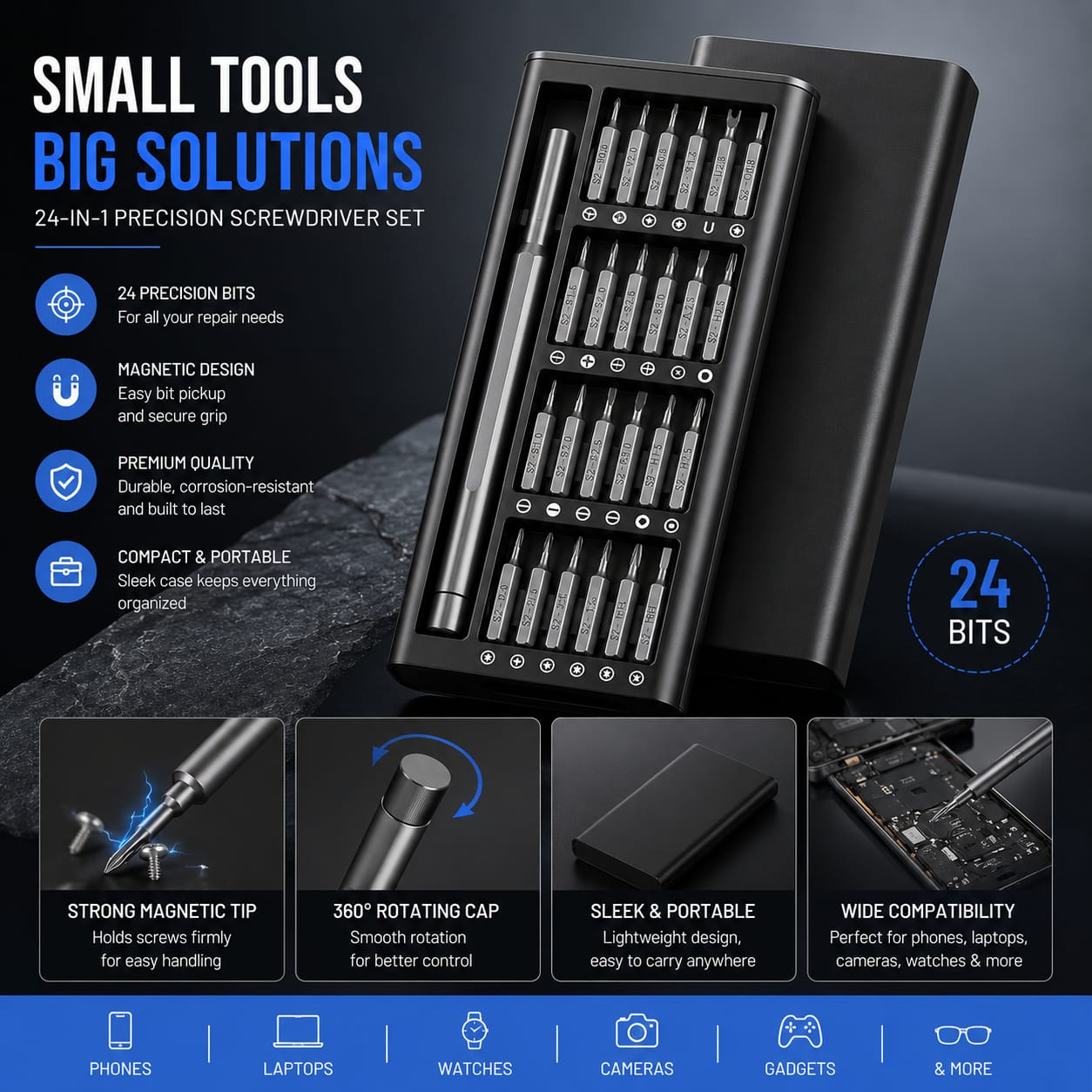 24 in 1 Precision Screwdriver Set