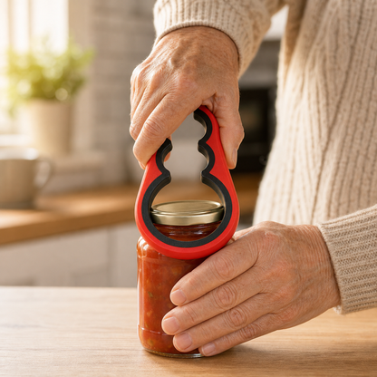 GripMaster Multi-Function Jar & Bottle Opener — Non-Slip Silicone Tool