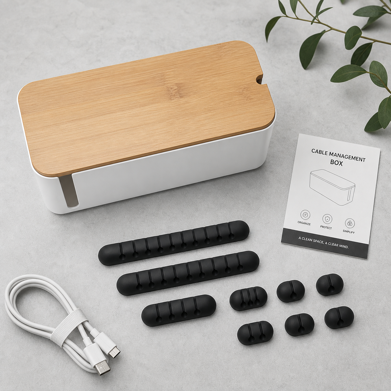 NeatNest Cable Management Box Set