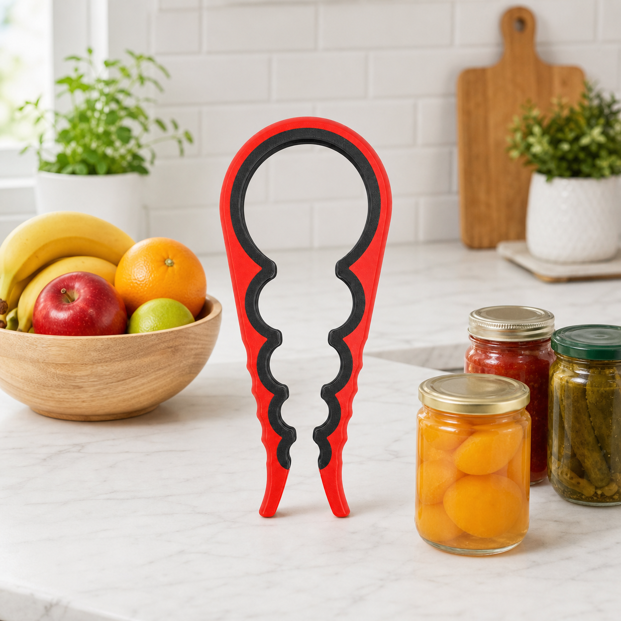 GripMaster Multi-Function Jar & Bottle Opener — Non-Slip Silicone Tool
