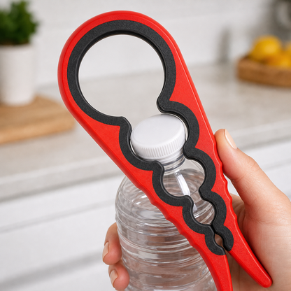 GripMaster Multi-Function Jar & Bottle Opener — Non-Slip Silicone Tool