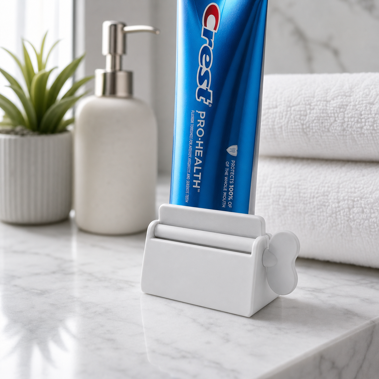 SqueezeMax Rolling Tube Squeezer — Toothpaste & Cream Dispenser