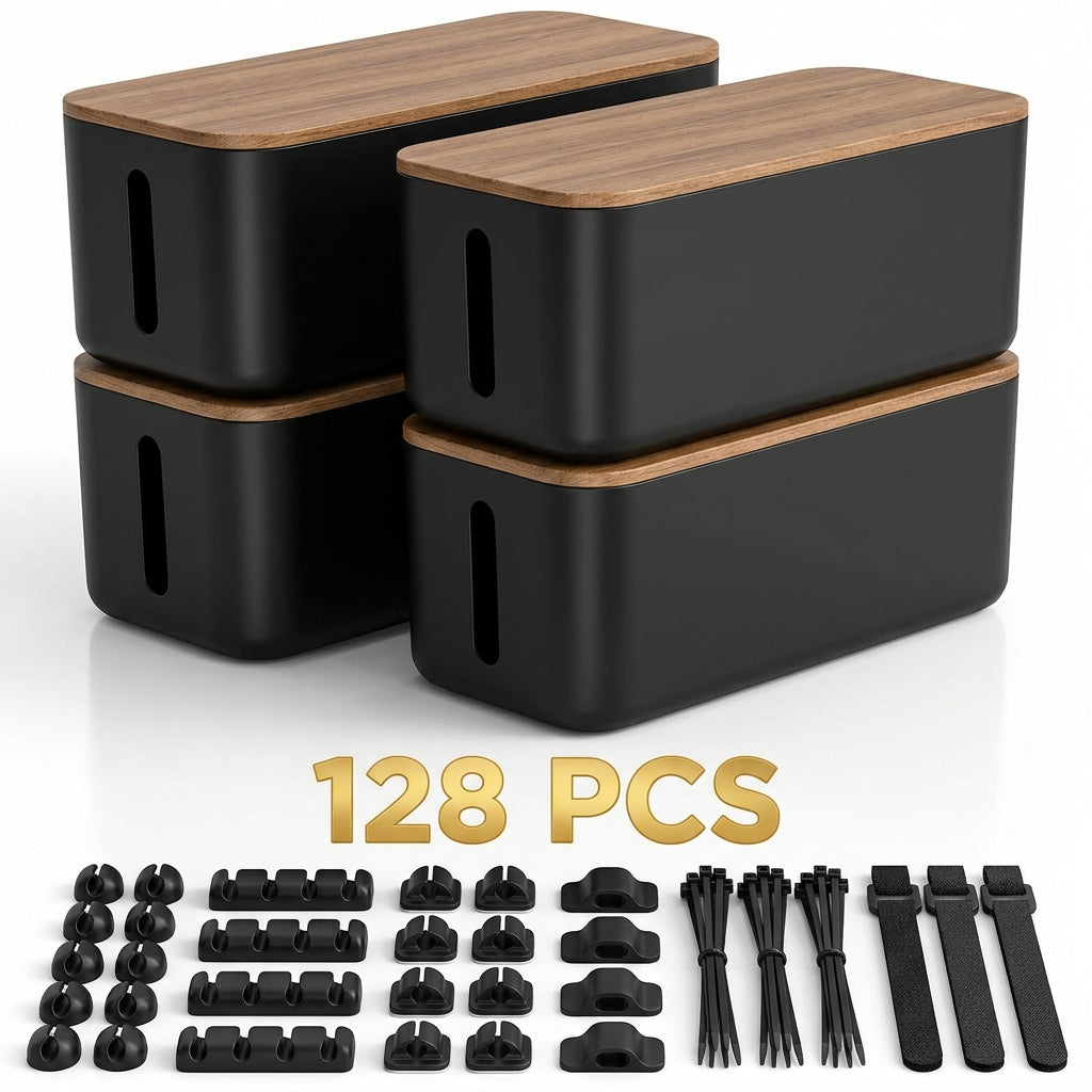 NeatNest Cable Management Box Set